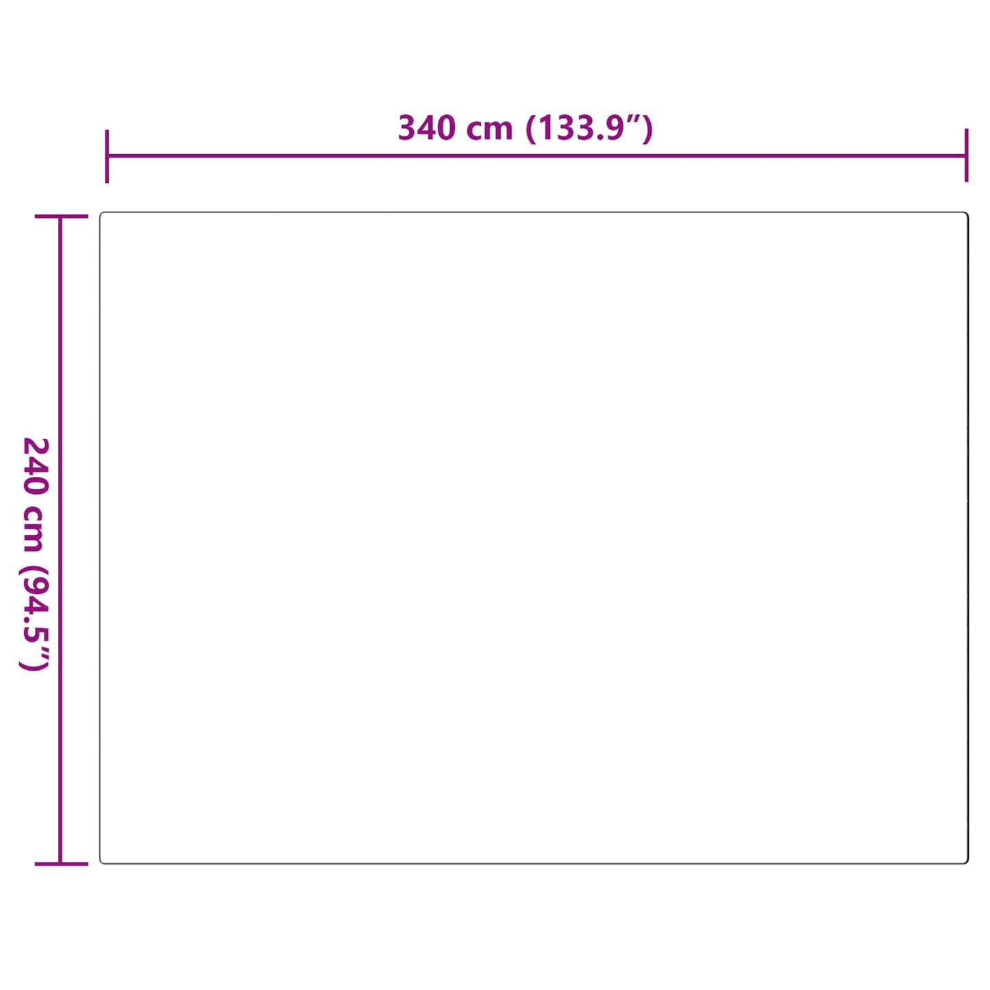 Kunstfell Hasen Teppich Olite Rosa 240 x 340 cm Polyester