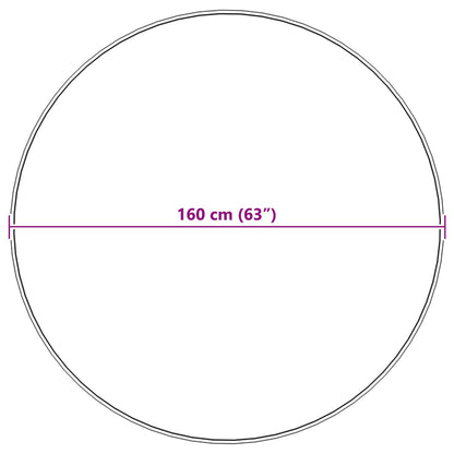 Kunstfell Hasen Teppich Olite Rosa Ø 160 cm Polyester