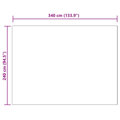 Kunstfell Hasen Teppich Olite Schwarz 240 x 340 cm Polyester