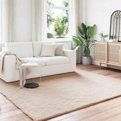 Kunstfell Hasen Teppich Olite Taupe 240 x 240 cm Polyester