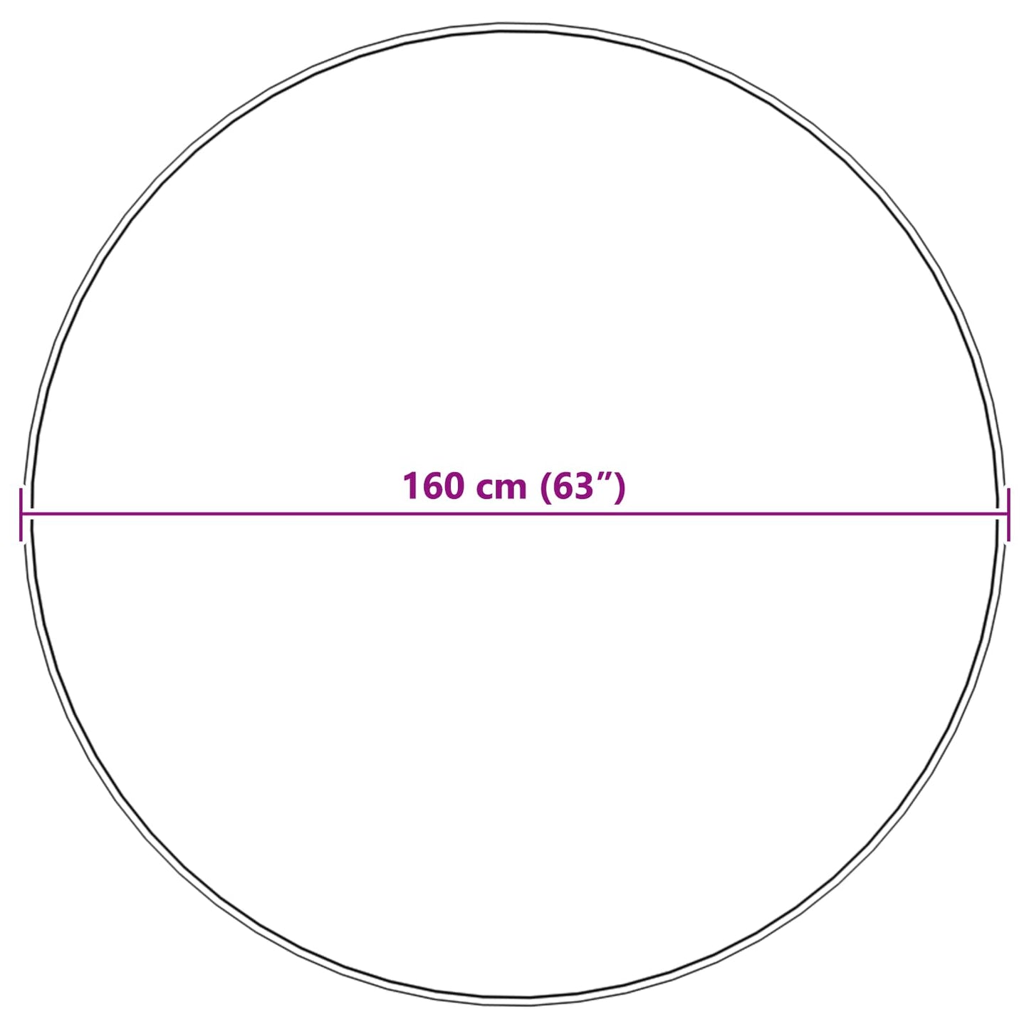 Kunstfell Hasen Teppich Olite Taupe Ø 160 cm Polyester