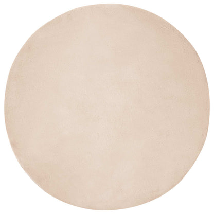 Kunstfell Hasen Teppich Olite Taupe Ø 200 cm Polyester