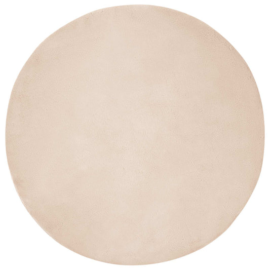 Kunstfell Hasen Teppich Olite Taupe Ø 200 cm Polyester