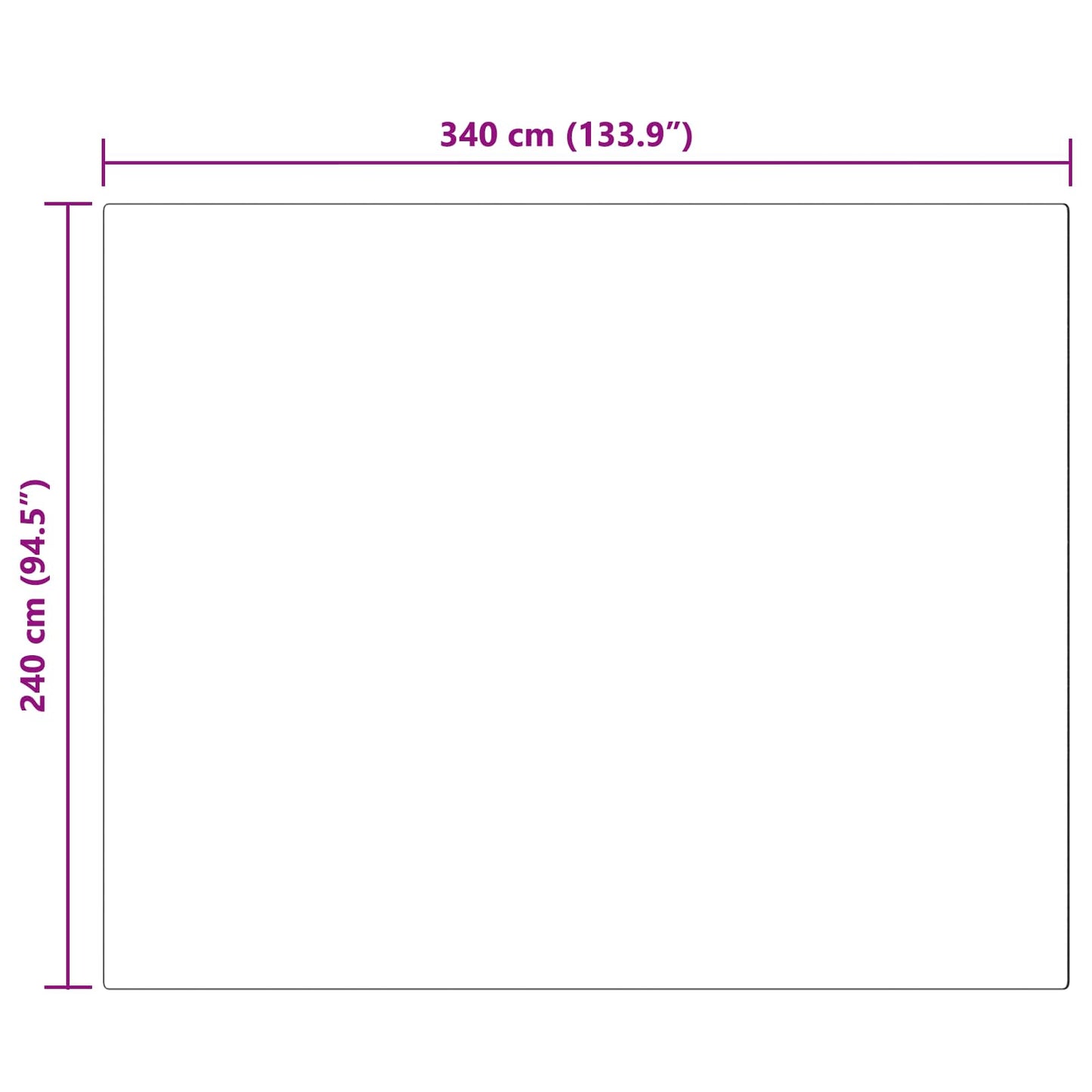 Kunstfell Hasen Teppich Olite Anthrazit 240 x 340 cm Polyester