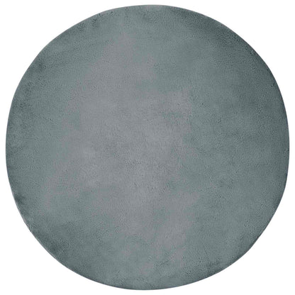 Kunstfell Hasen Teppich Olite Anthrazit Ø 120 cm Polyester