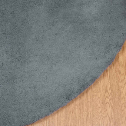 Kunstfell Hasen Teppich Olite Anthrazit Ø 160 cm Polyester