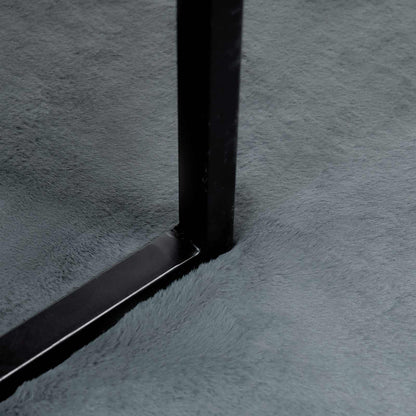 Kunstfell Hasen Teppich Olite Anthrazit Ø 200 cm Polyester