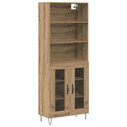Highboard Artisan-Eiche 69,5 x 34 x 180 cm Holzwerkstoff