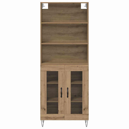 Highboard Artisan-Eiche 69,5 x 34 x 180 cm Holzwerkstoff