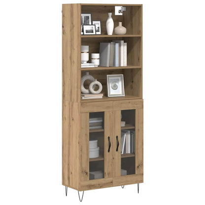Highboard Artisan-Eiche 69,5 x 34 x 180 cm Holzwerkstoff