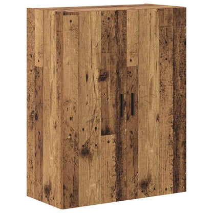 Highboard Wandmontiert Altholz 69,5 x 34 x 180 cm Holzwerkstoff