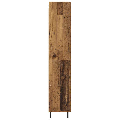 Highboard Wandmontiert Altholz 69,5 x 34 x 180 cm Holzwerkstoff
