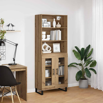 Highboard Artisan-Eiche 69,5 x 34 x 180 cm Holzwerkstoff