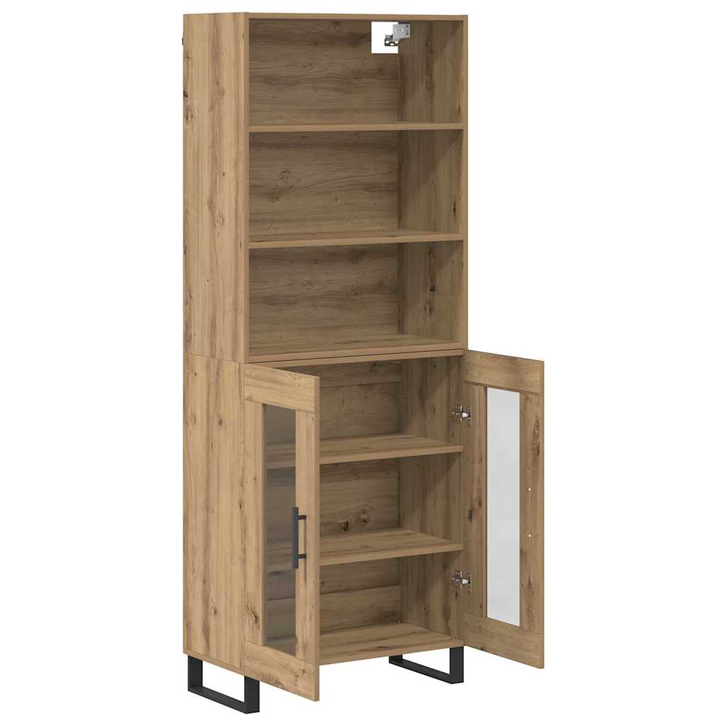 Highboard Artisan-Eiche 69,5 x 34 x 180 cm Holzwerkstoff