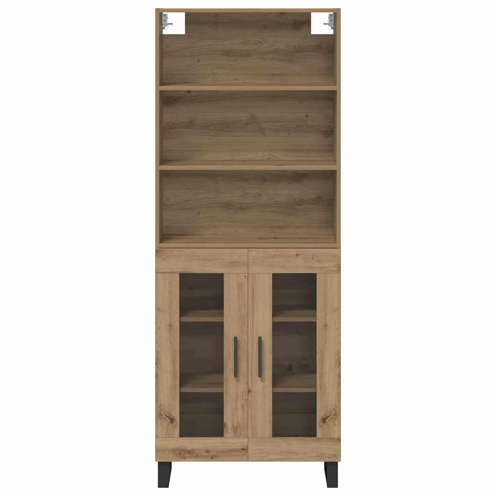 Highboard Artisan-Eiche 69,5 x 34 x 180 cm Holzwerkstoff