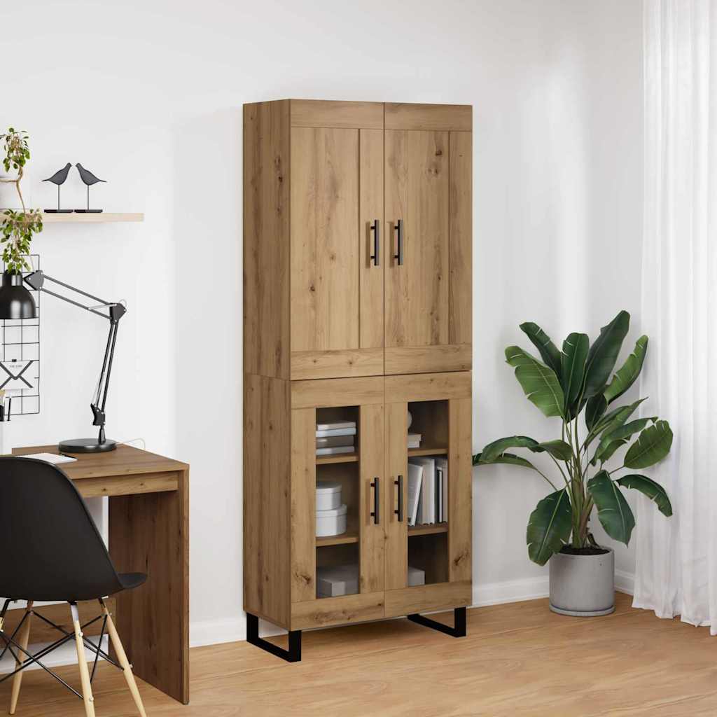 Highboard Artisan-Eiche 69,5 x 34 x 180 cm Holzwerkstoff