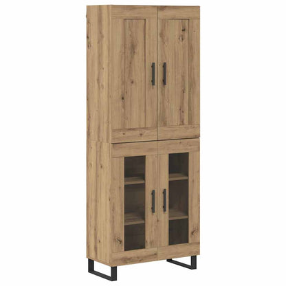Highboard Artisan-Eiche 69,5 x 34 x 180 cm Holzwerkstoff