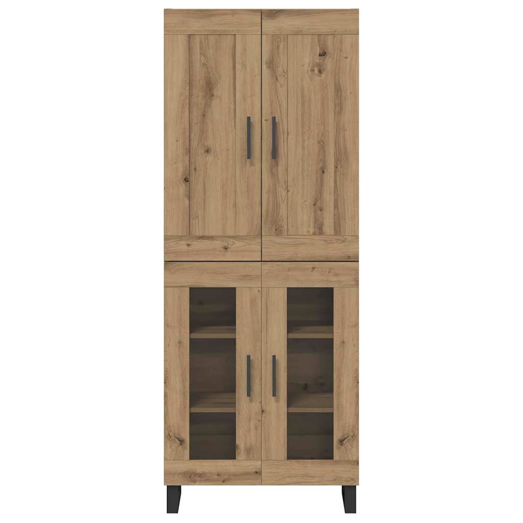 Highboard Artisan-Eiche 69,5 x 34 x 180 cm Holzwerkstoff