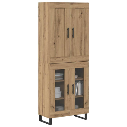 Highboard Artisan-Eiche 69,5 x 34 x 180 cm Holzwerkstoff