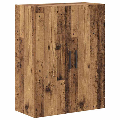 Highboard 2 pcs Altholz Engineered Wood und Glas