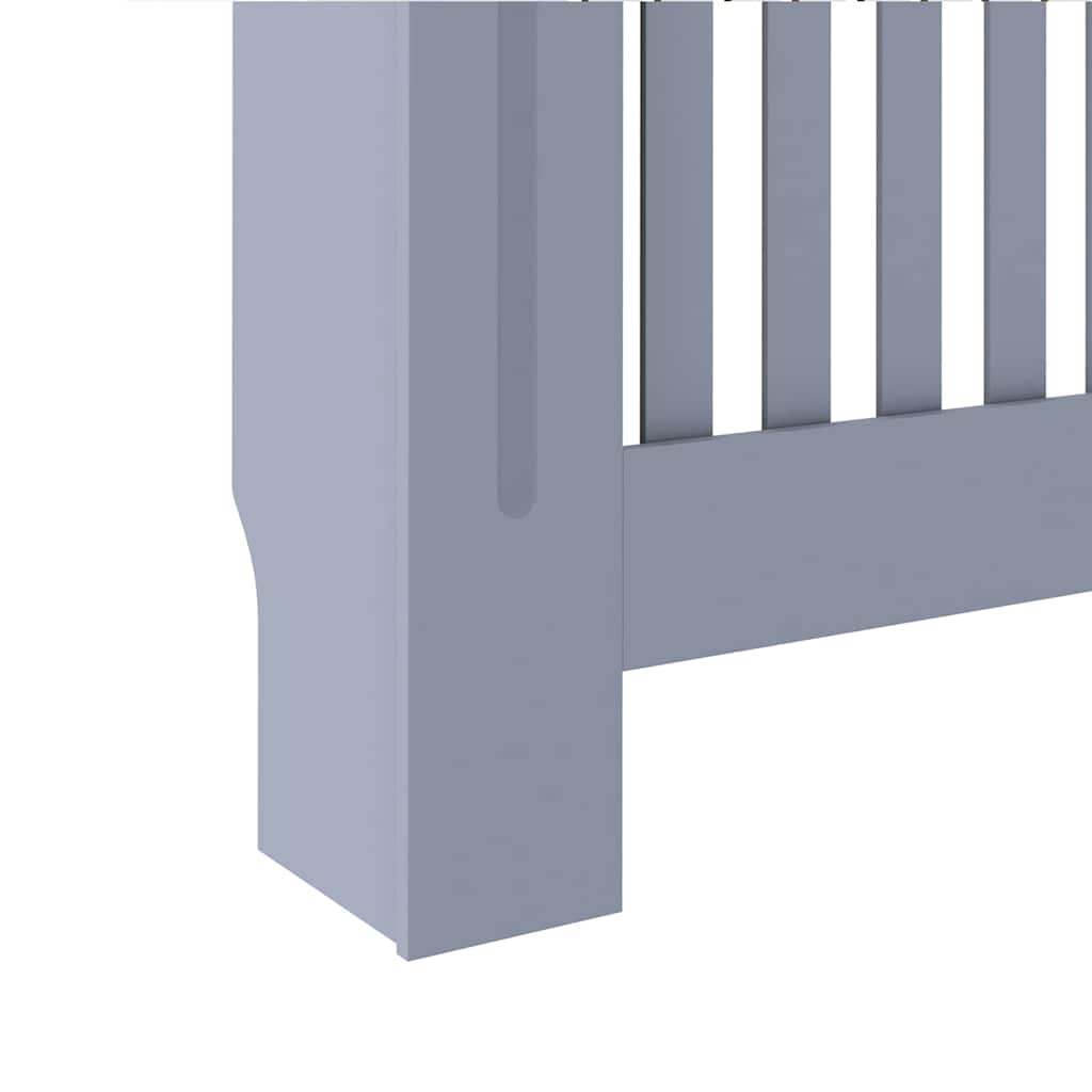 Heizkörperabdeckung 2 pcs Grau 112x19x81,5cm TechnischesHolz