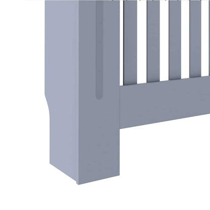 Heizkörperabdeckung 2 pcs Grau 112x19x81,5cm TechnischesHolz