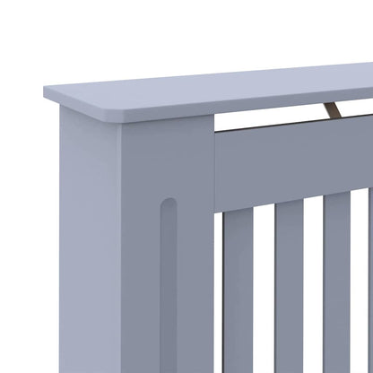 Heizkörperabdeckung 2 pcs Grau 112x19x81,5cm TechnischesHolz
