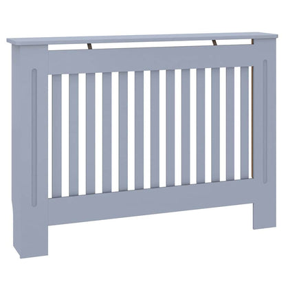 Heizkörperabdeckung 2 pcs Grau 112x19x81,5cm TechnischesHolz