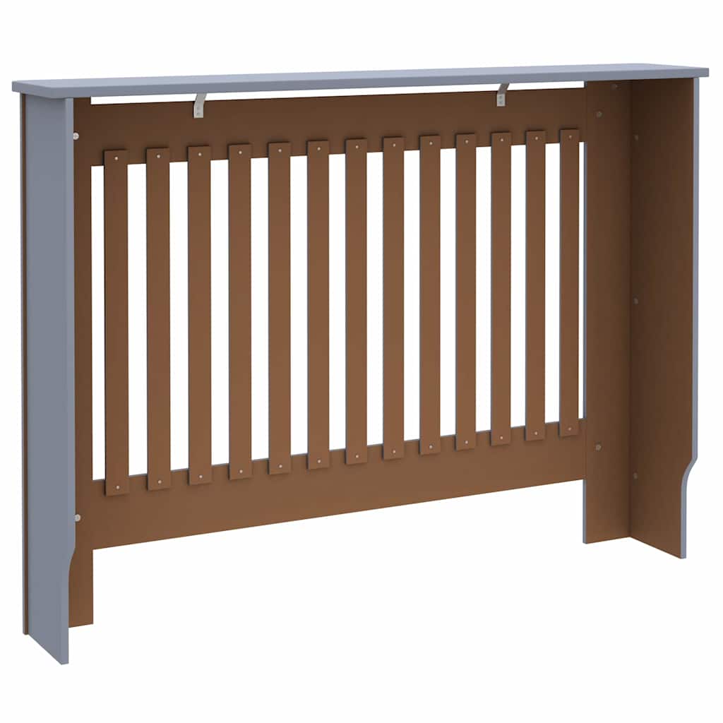 Heizkörperabdeckung 2 pcs Grau 112x19x81,5cm TechnischesHolz