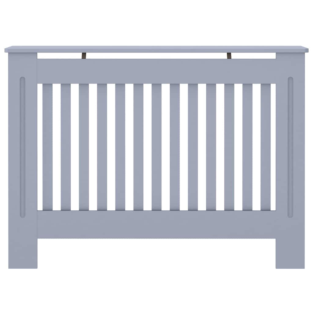 Heizkörperabdeckung 2 pcs Grau 112x19x81,5cm TechnischesHolz