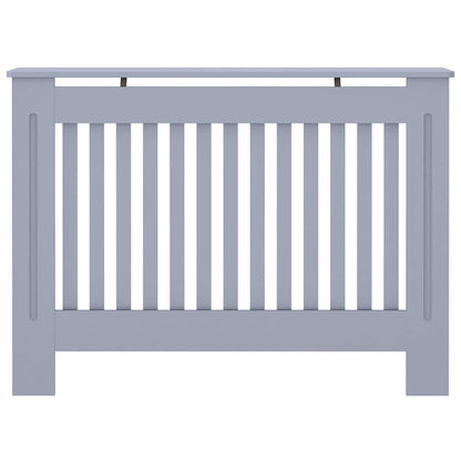 Heizkörperabdeckung 2 pcs Grau 112x19x81,5cm TechnischesHolz