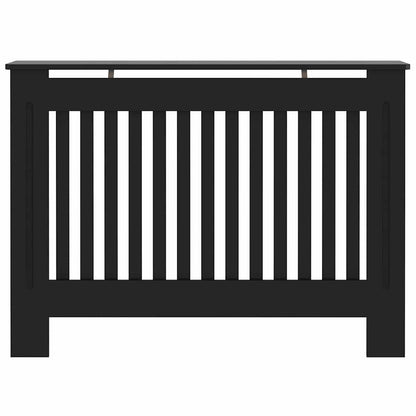 Heizkörperabdeckung 2 pcs Schwarz 112x19x81.5cm Holzwerkstoff