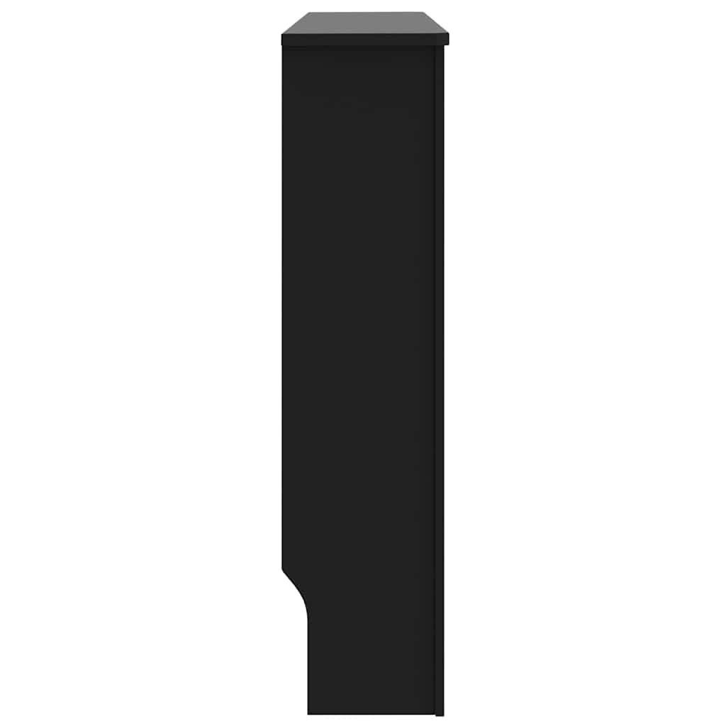 Heizkörperabdeckung 2 pcs Schwarz 112x19x81.5cm Holzwerkstoff