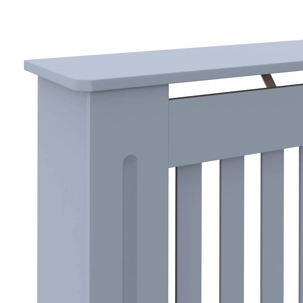 Heizkörperabdeckung 2 pcs Grau 152x19x81.5cm Holzwerkstoff