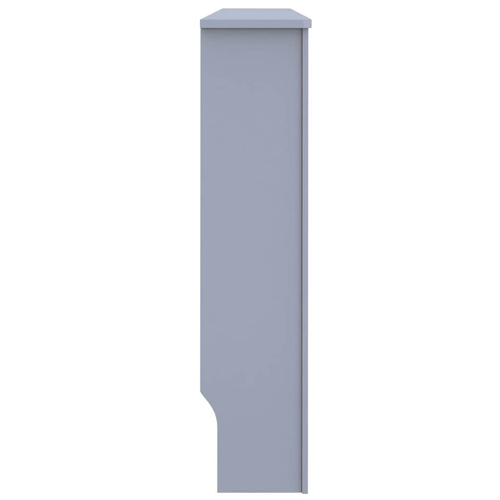 Heizkörperabdeckung 2 pcs Grau 152x19x81.5cm Holzwerkstoff