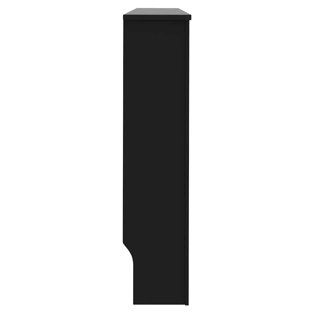 Heizkörperabdeckung 2 pcs Schwarz 152x19x81.5cm Holzwerkstoff