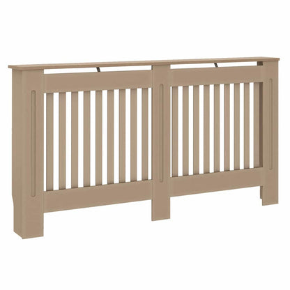 Heizkörperabdeckung 2 pcs Braun 152x19x81.5cm Holzwerkstoff