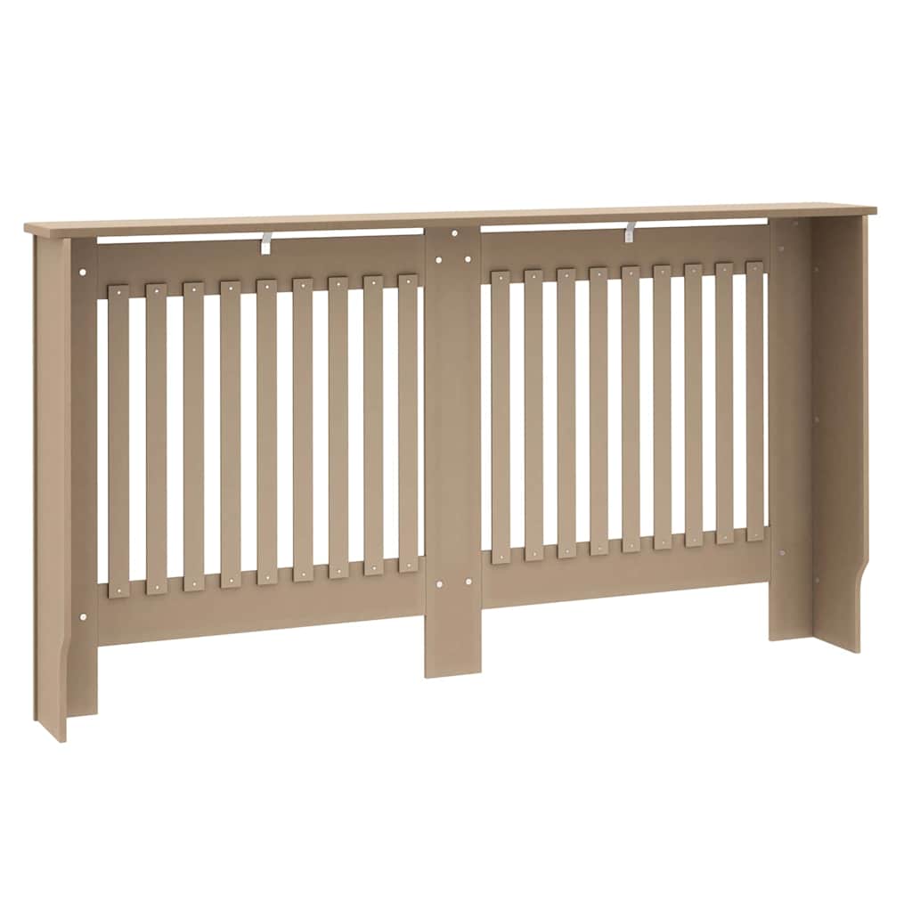 Heizkörperabdeckung 2 pcs Braun 152x19x81.5cm Holzwerkstoff
