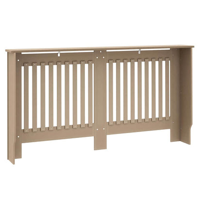 Heizkörperabdeckung 2 pcs Braun 152x19x81.5cm Holzwerkstoff