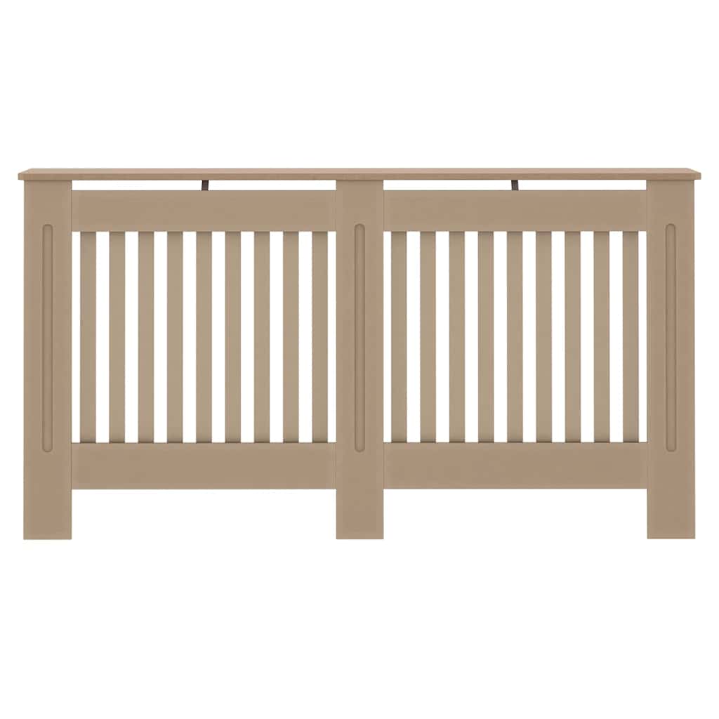 Heizkörperabdeckung 2 pcs Braun 152x19x81.5cm Holzwerkstoff