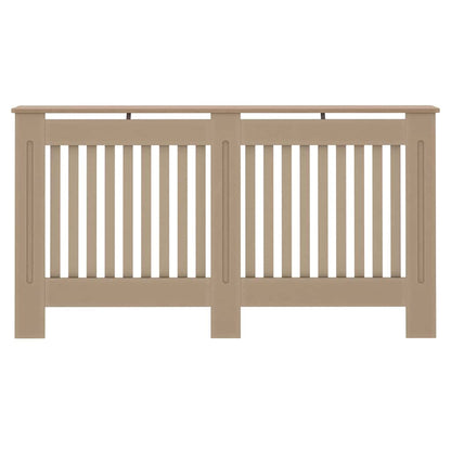 Heizkörperabdeckung 2 pcs Braun 152x19x81.5cm Holzwerkstoff