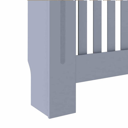 Heizkörperabdeckung 2 pcs Grau 172x19x81.5cm Holzwerkstoff