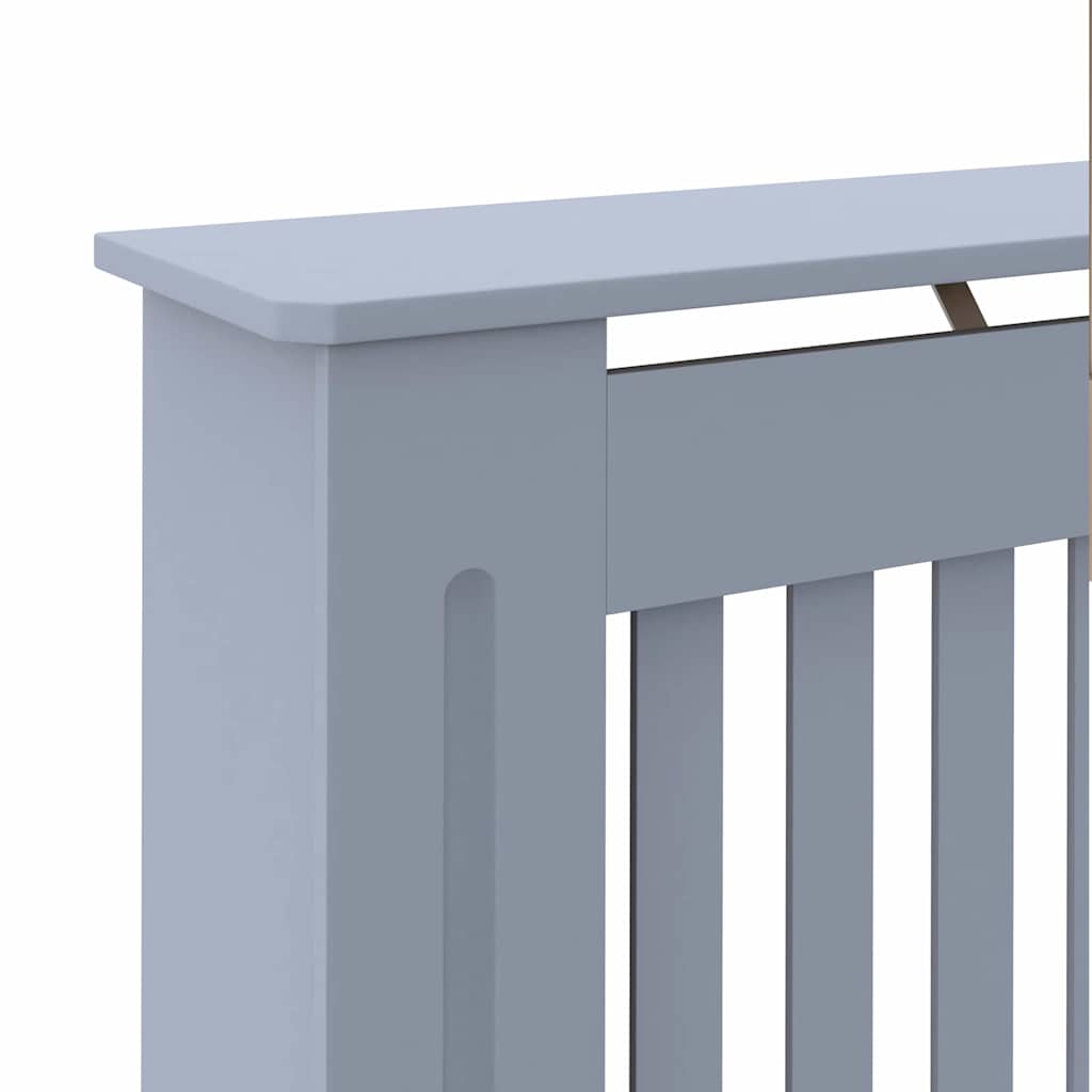 Heizkörperabdeckung 2 pcs Grau 172x19x81.5cm Holzwerkstoff