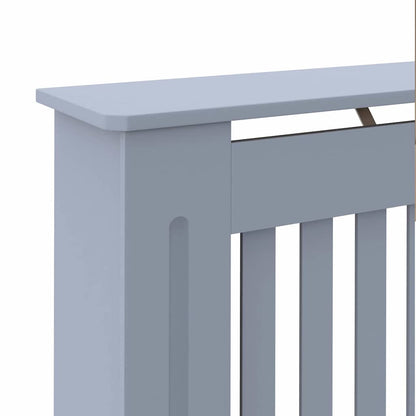 Heizkörperabdeckung 2 pcs Grau 172x19x81.5cm Holzwerkstoff