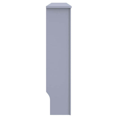 Heizkörperabdeckung 2 pcs Grau 172x19x81.5cm Holzwerkstoff