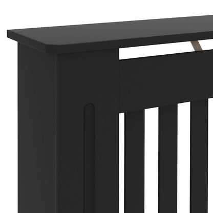 Heizkörperabdeckung 2 pcs Schwarz 172x19x81.5cm Holzwerkstoff