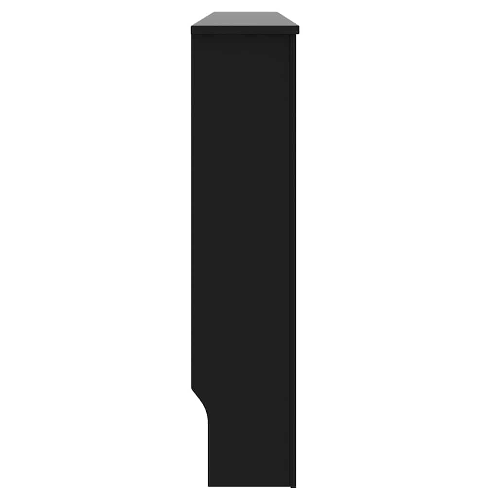 Heizkörperabdeckung 2 pcs Schwarz 172x19x81.5cm Holzwerkstoff