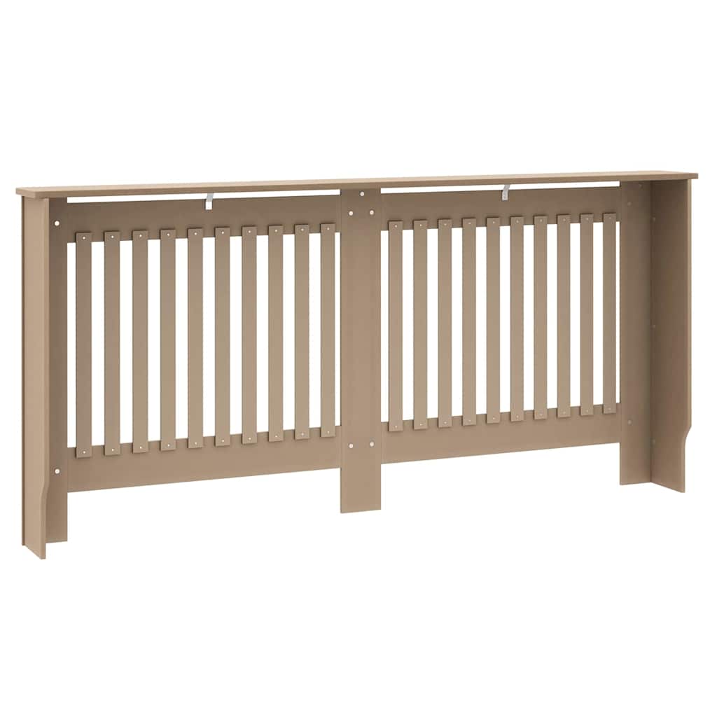 Heizkörperabdeckung 2 pcs Braun 172x19x81.5cm Holzwerkstoff