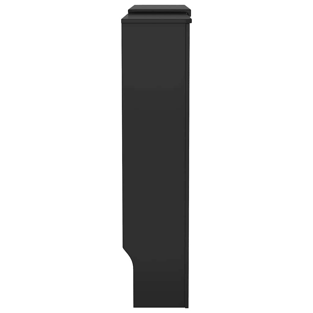 Heizkörperabdeckung 2 pcs Schwarz 205x20.5x81.5cm Holzwerkstoff