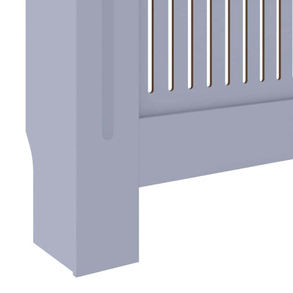 Heizkörperabdeckung 2 pcs Grau 205x20.5x81.5cm Holzwerkstoff